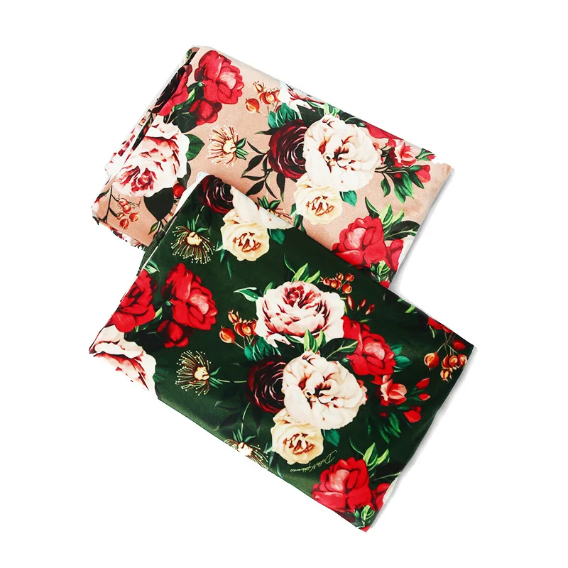 

150cm width gold velvet fabric meter brand duo digital printing shirt dress fabric fashion handmade DIY polyester fabric cloth