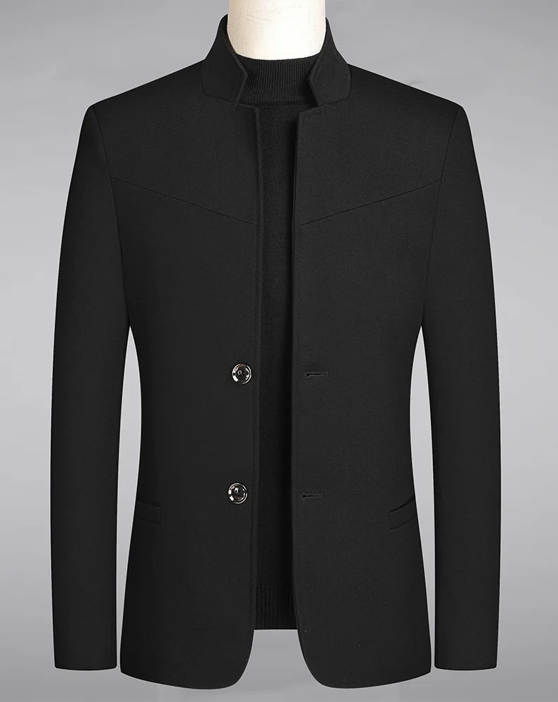 

iSurvivor 2021 New men's suit gentleman fashion casual gentleman one suit slim youth trend single-breasted solid color