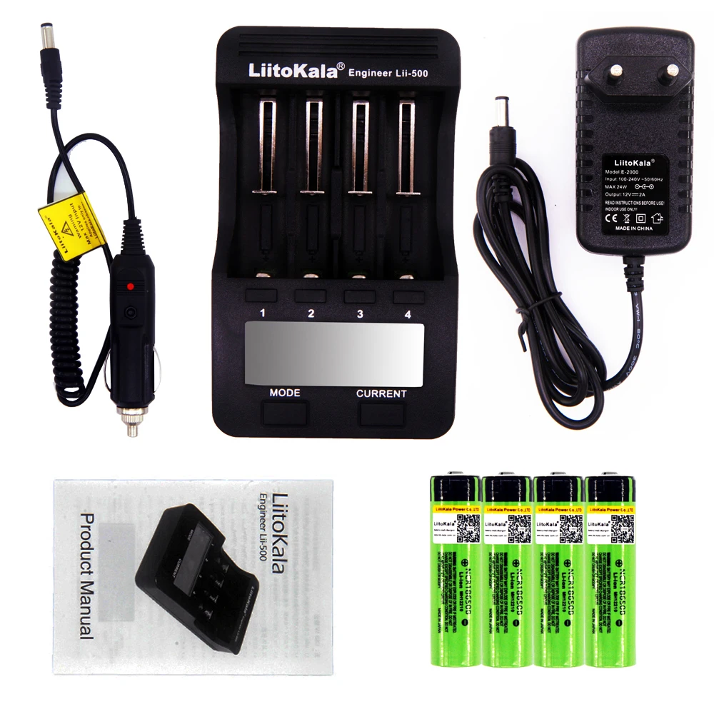 Bundle 3 Liitokala NCR18650B литиевая батарея 3,7 в 18650 3400 мАч перезаряжаемый lii-500 тестер емкости активированный USB выход зарядное устройство - Цвет: Bundle 3