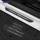 4 шт., наклейки на автомобильные двери из углеродного волокна для fiat TIPO