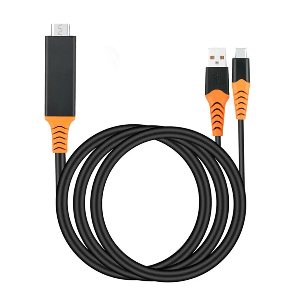 Кабель с разъемом USB типа C на HDMI кабель телефон к ТВ зеркального отображения 4K 60Hz