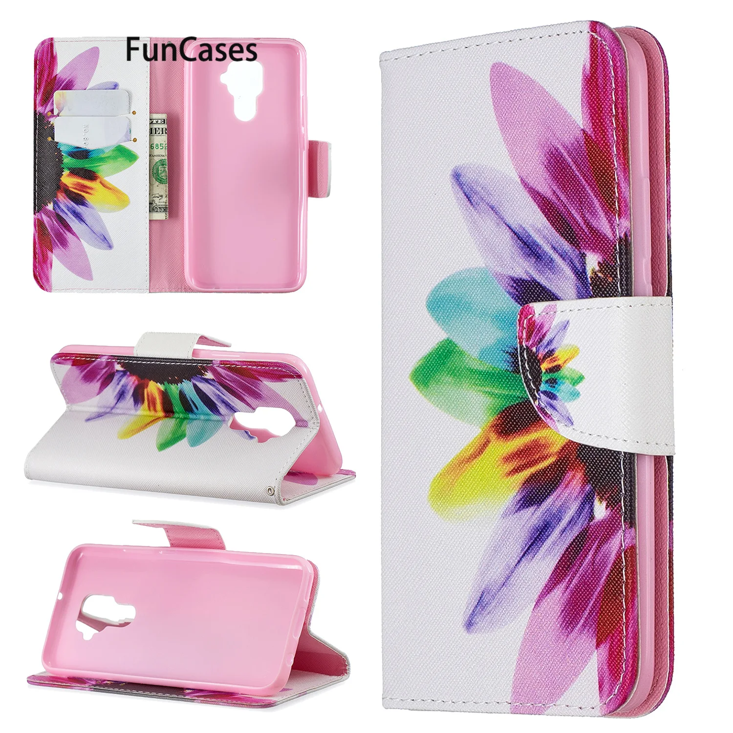 Bright Flip Cases For Huawei Nova 5i PU Leather Wallet Phone Cover Movil ajax P20 Lite 2019 Mate 30 4E 6 SE Pro | Мобильные телефоны