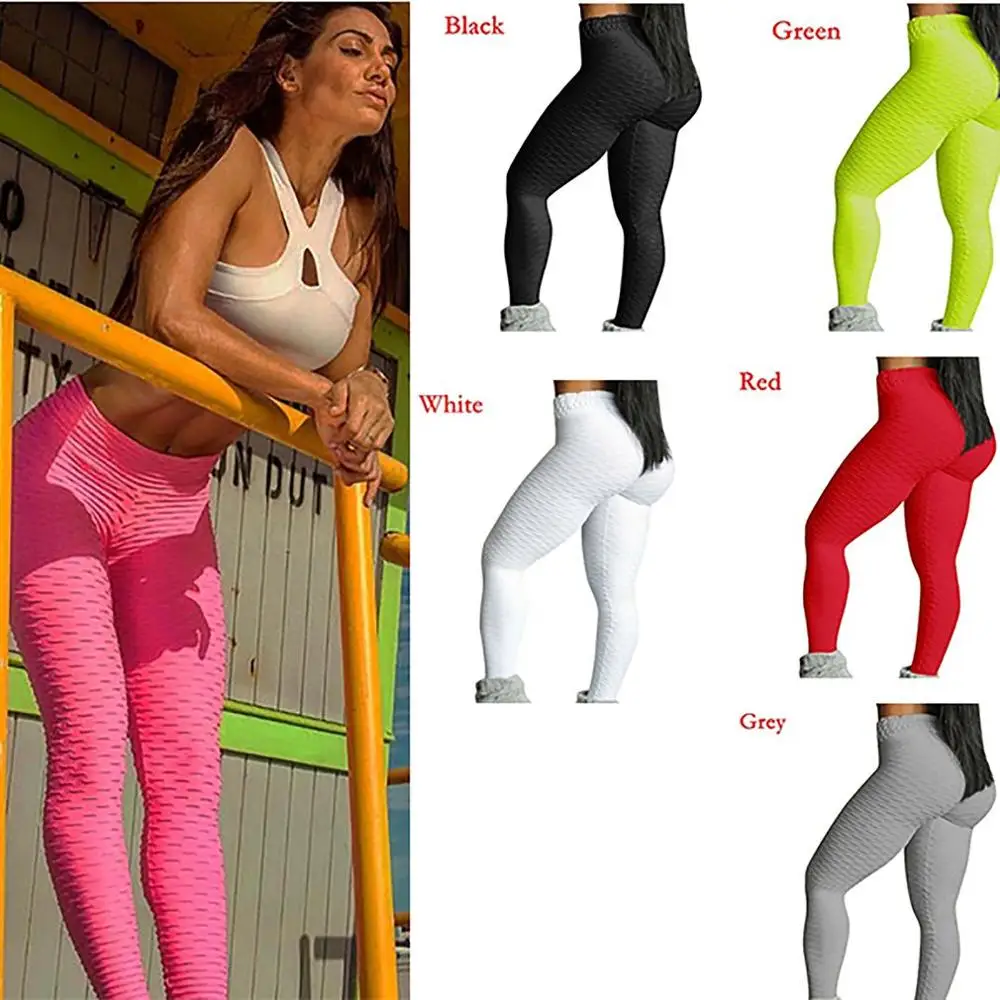Сексуальные штаны для йоги спортивные Леггинсы с высокой талией эффектом пуш ап