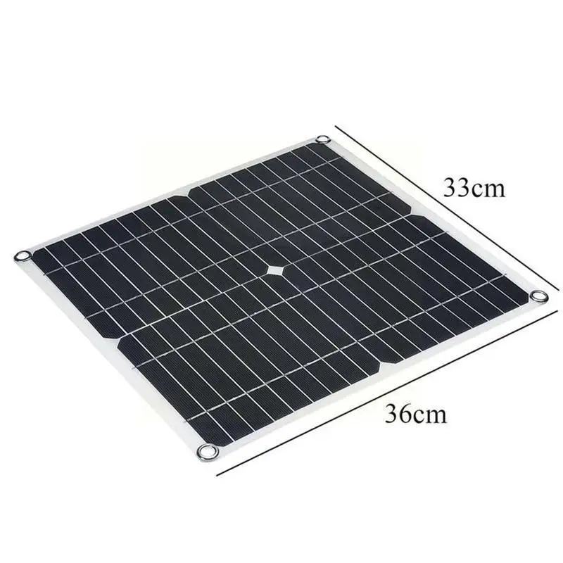 

Monocrystaline Solar Panel & Controller Kit 20W 18V Accessories For 5V For RV Auto Devices Charge Boat Phones Batteries Car N2A9
