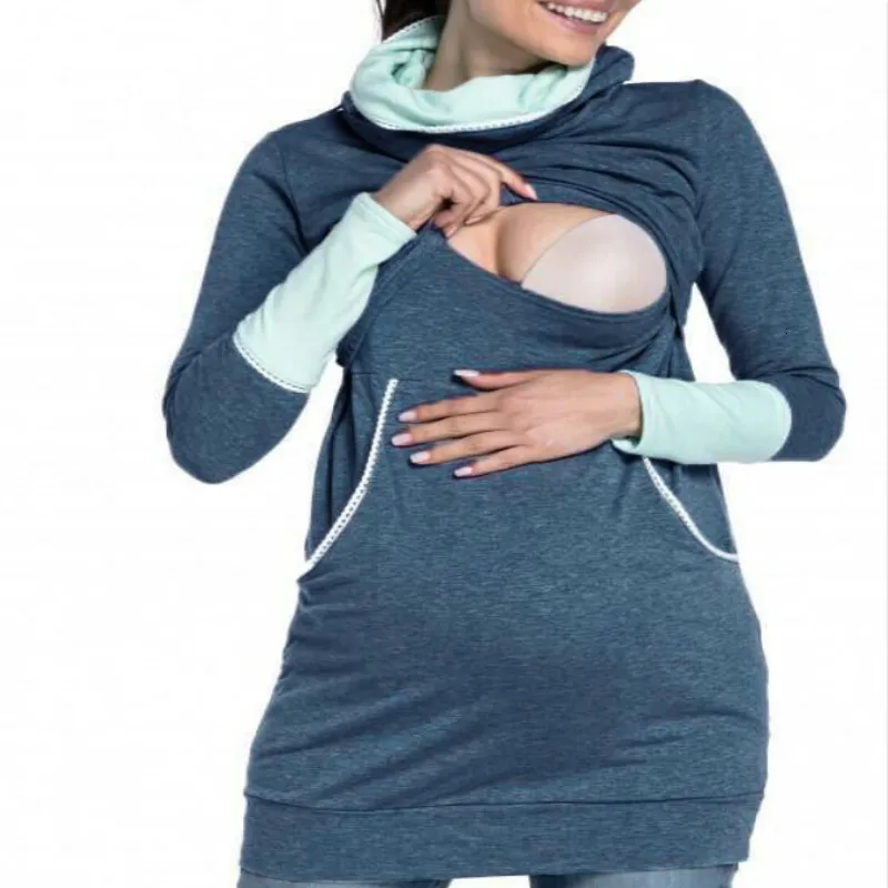 Костюм-платье для отдыха беременных женщин лактации Раздельный свитер Одежда и