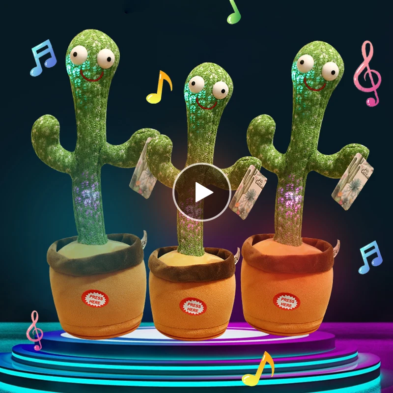 

Dancing Cactus Electron Plush Toy Soft Plush Doll Babies Cactus That Can Sing And Dance Voice Interactive Bled Stark Toy For Kid