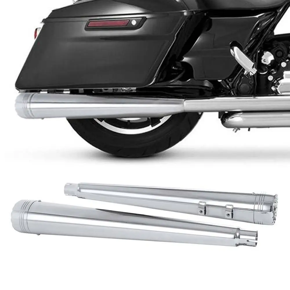 Мотоцикл 4 ''мегафон без шнуровки двойной выхлопной трубы для Harley Touring Road Glide 1995