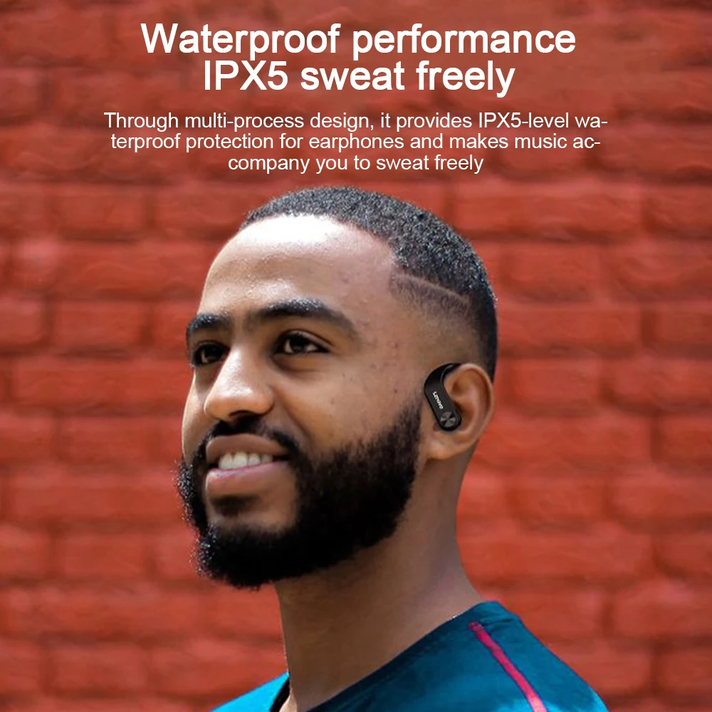 

Original Lenovo Wireless Bluetooth Earphone TWS Bass Stereo Headset With microphone Sports Earbuds For iPhone Xiaomi Samsung