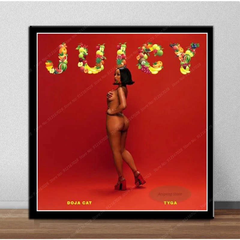 A008 Новый постер с изображением кошки Doja Sexy Say So Art Music альбом звезда Картина маслом