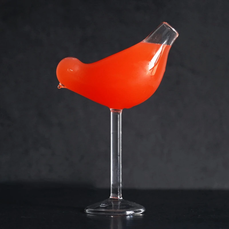 150Ml Creative Bird Shape Cocktail Goblet Glass Personality Molecular Smoked Modelling Fantasy Wine | Дом и сад