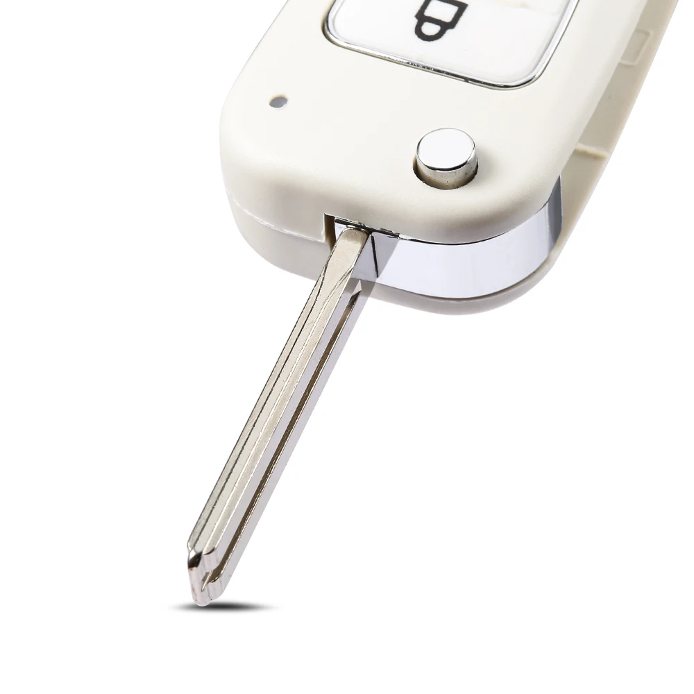 WhatsKey 3 кнопки белый флип-чехол для автомобильного ключа чехол Kia ceed Rio Picanto Sportage K2 K3