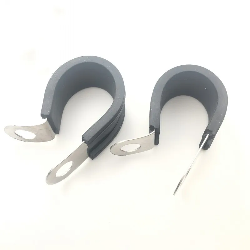 2 шт./лот зажимы из нержавеющей стали 304 P с резиновой подкладкой монтажный шланг