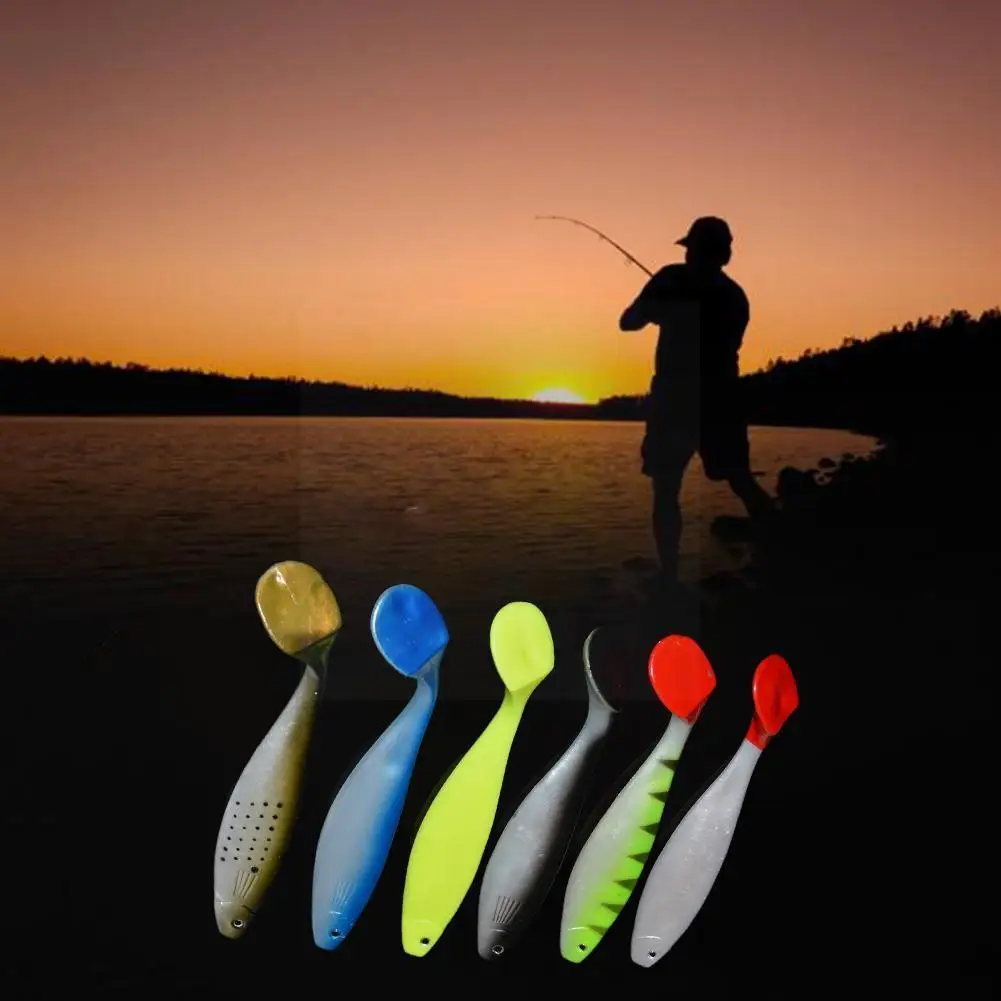 

1PC 235mm 70g Soft Fishing Lure Vivid T Tailed Silicone Paddle Swimming Tail Saltwater Bass Fishing Bait Bait Lure Pike Swi P6H2