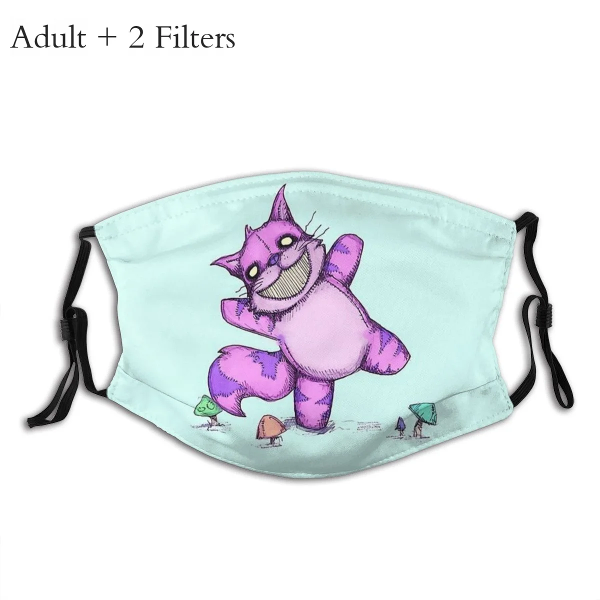 Маска для рта с Чеширским котом и ушами многоразовые моющиеся маски фильтрами