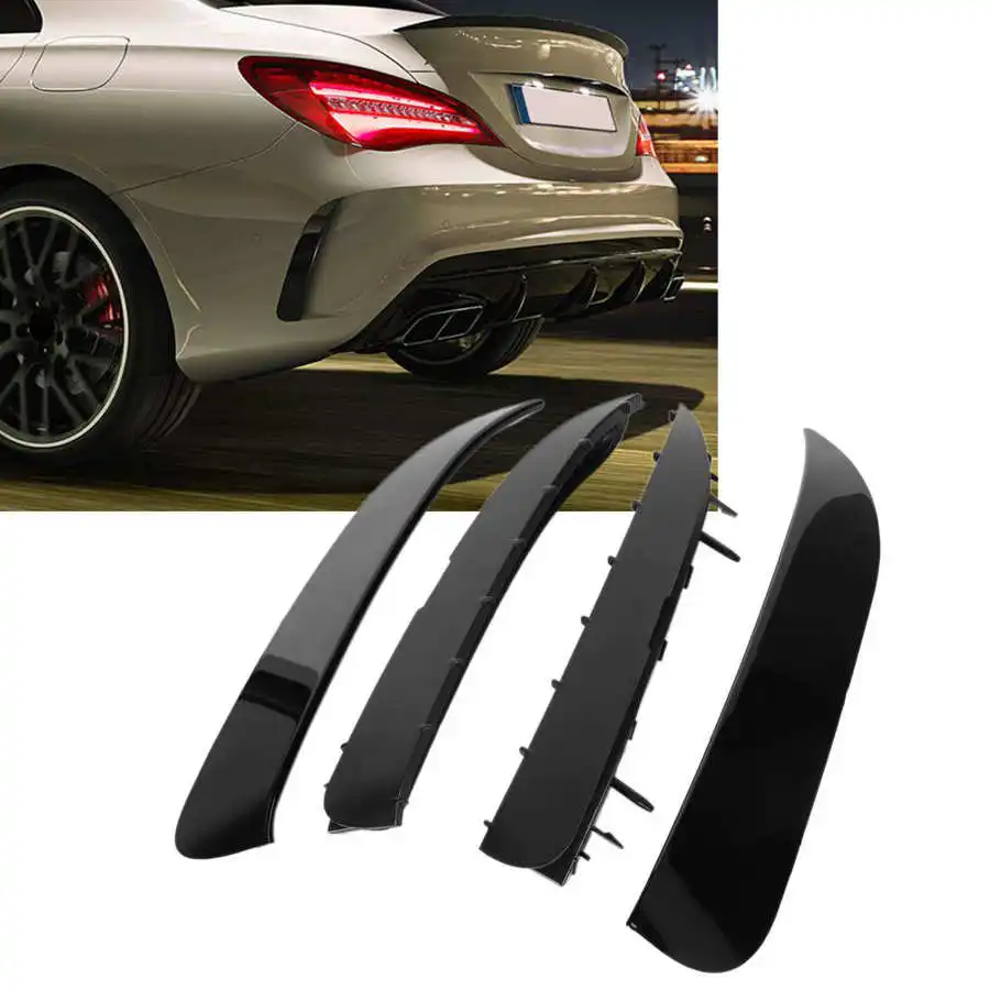 Задний бампер боковой вентиляционный канард, замена для Mercedes-Benz CLA-Class C117 Coupe AMG-Line CLA45 2013 2014 2015 2016-2019.