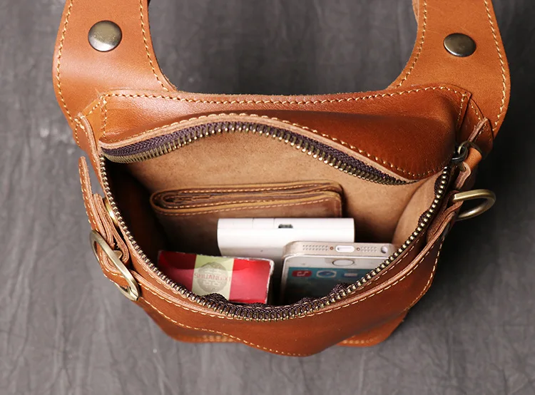 

Vintage Cow Leather Men Belt Purse High Quality Wasit Bag for Men Leg Bag Tactical Motorcycle Riding Hip Fanny Pack Bolso Hombre