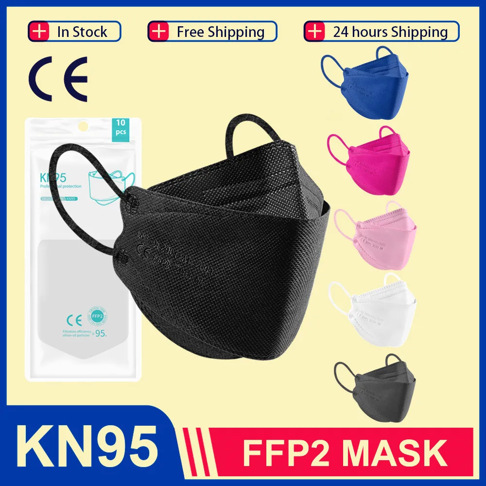 

Korean KN95 Mask Fish PM2.5 FFP2 Mask Respiratory Protective Filter kn95mask mascarilla ffp2 homologada espana Reusable ffp3mask