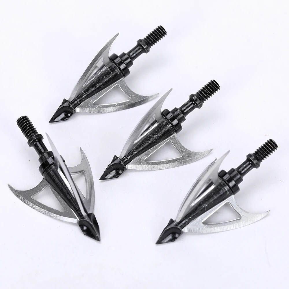 10pcs New Style Hunting Arrow Head 100Grain Crossbow Broad Tips For Archery accessory | Спорт и развлечения