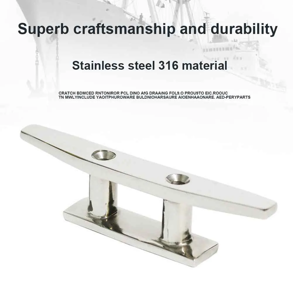 

Combo Polished Replacement Parts For Marine Yacht Accessories Dock Hardware Stainless Steel Deck Boat Mooring Cleat Heavy Duty
