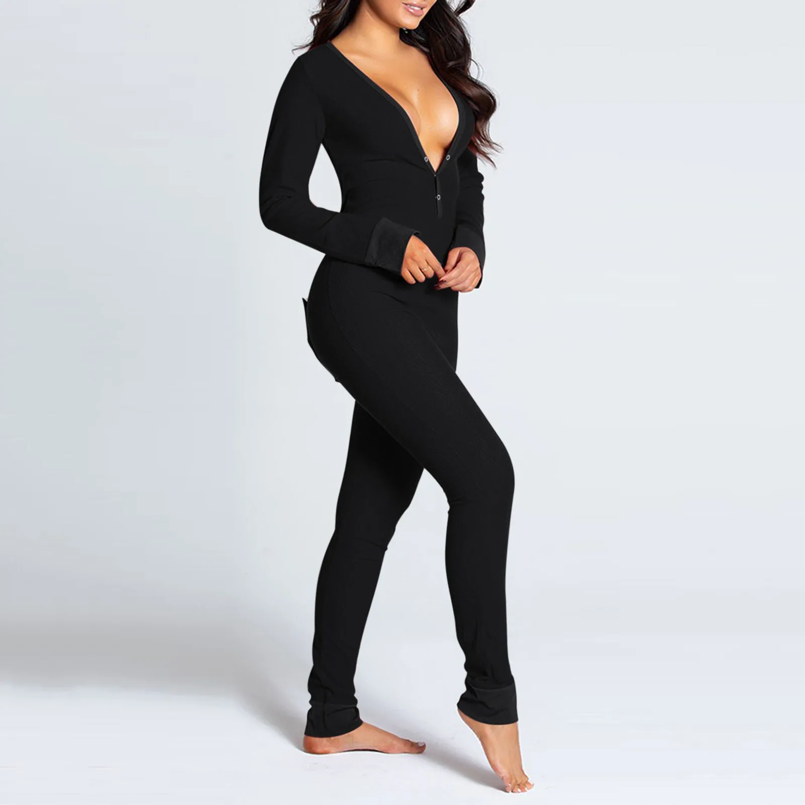 Женская пижама на пуговицах спереди Функциональная женская пикантная одежда для