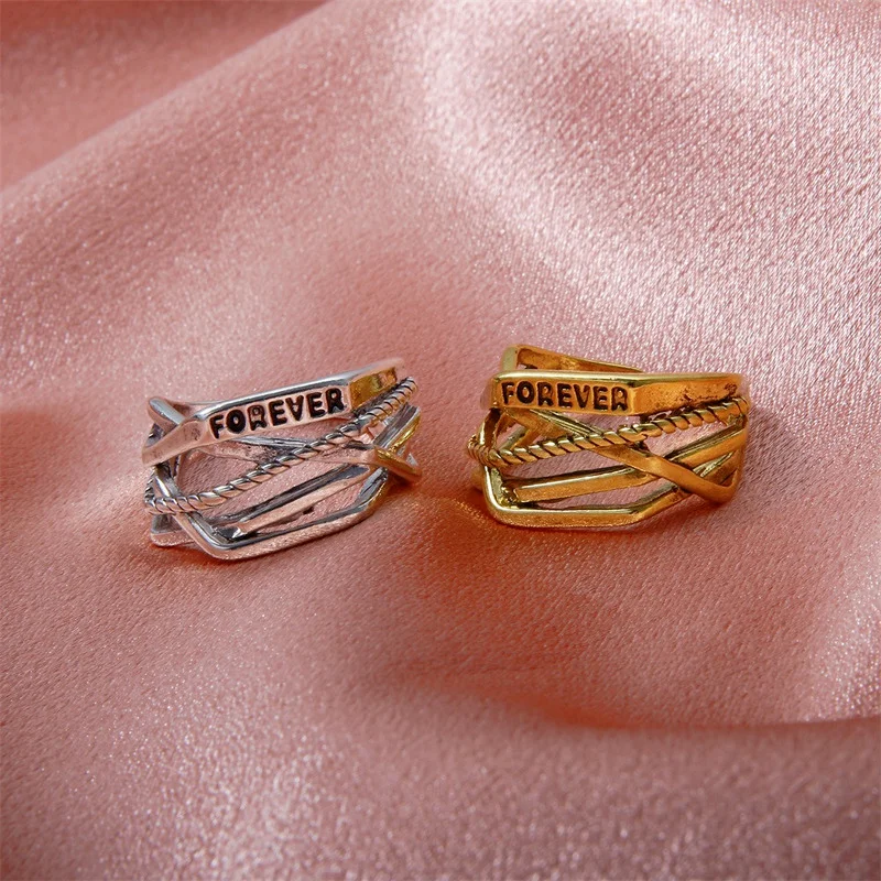 2021 многослойная нерегулярные ткань Винтажное кольцо для мужчин женщин в