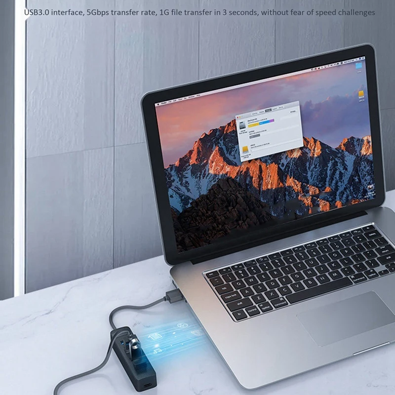 

ORICO 2 Pcs USB3.0 Extended Interface Converter Compatible with Windows, Mac Os, Linux Systems, TWU3-4A & TWU3-7A