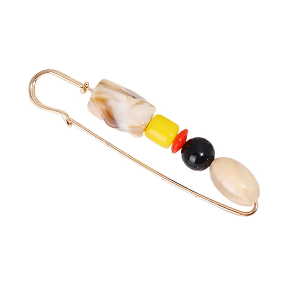 Женская бутоньерка в богемном стиле Высококачественная Бирюзовая брошь с