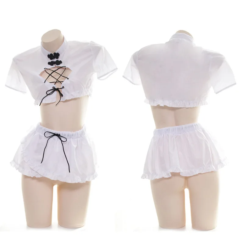 Сексуальное Милое нижнее белье в стиле Ципао &quotЛолита&quot женское ажурное с