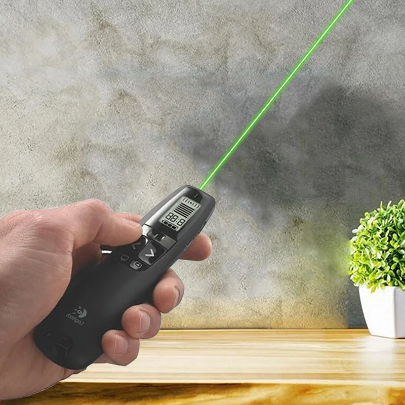 JSHFEI красный лазер R800 usb 2 4 ГГц Зеленая лазерная указка беспроводной Презентер