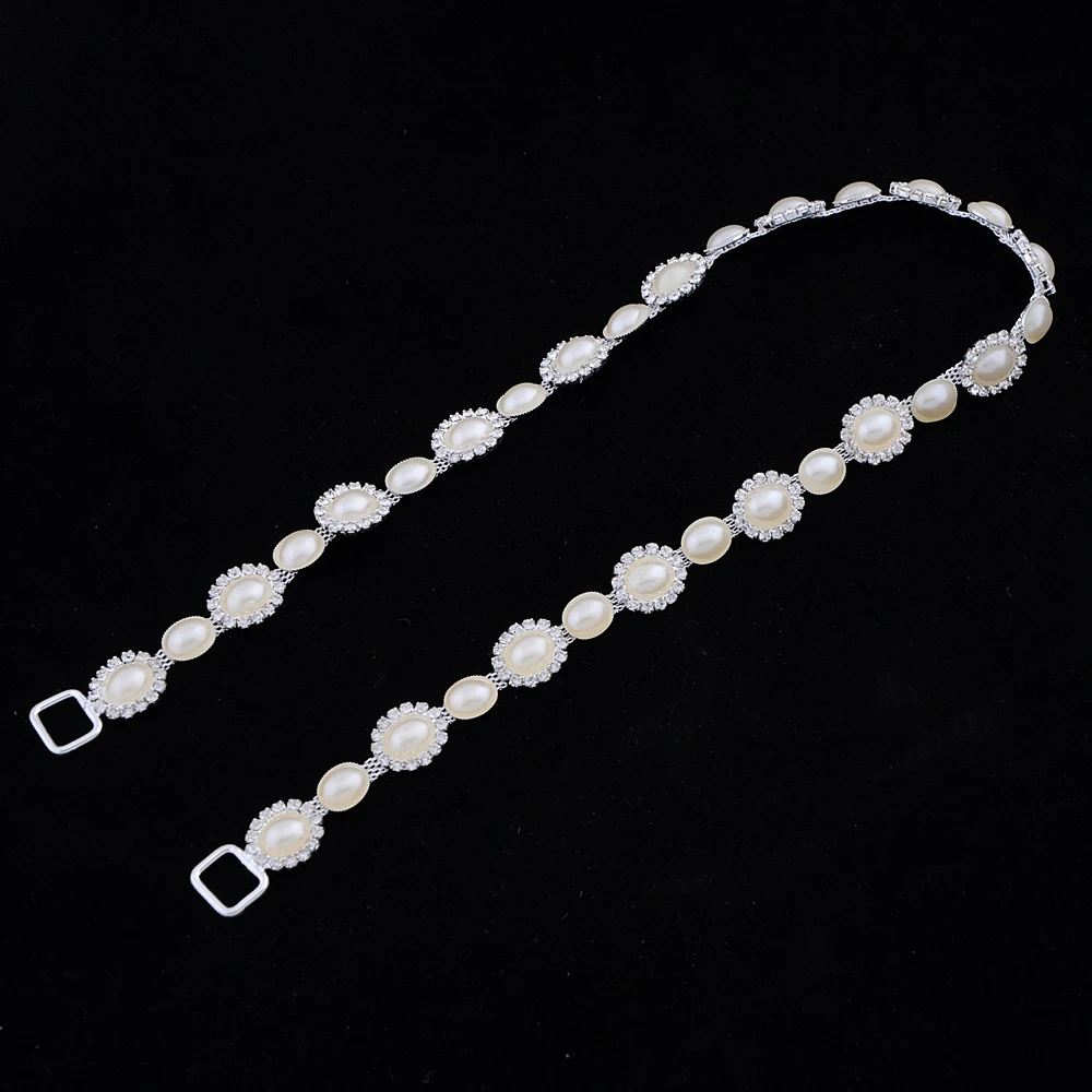 ZMS300 Handmade Silver Wedding Belt Rhinestone Bridal Bridesmaid Sash Dress Mariage | Свадьбы и торжества