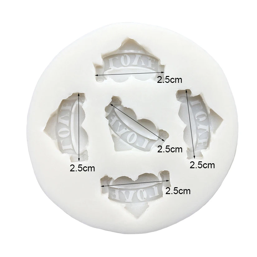 

Love Heart Silicone Sugarcraft Mold Resin Tools Cupcake Baking Mould Fondant Cake Decorating Tools