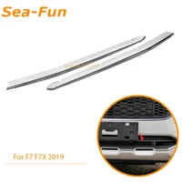 for haval f7 f7x 2019 car front down grille strips bumper protection cover decoration trim sticker chromium styling accessories