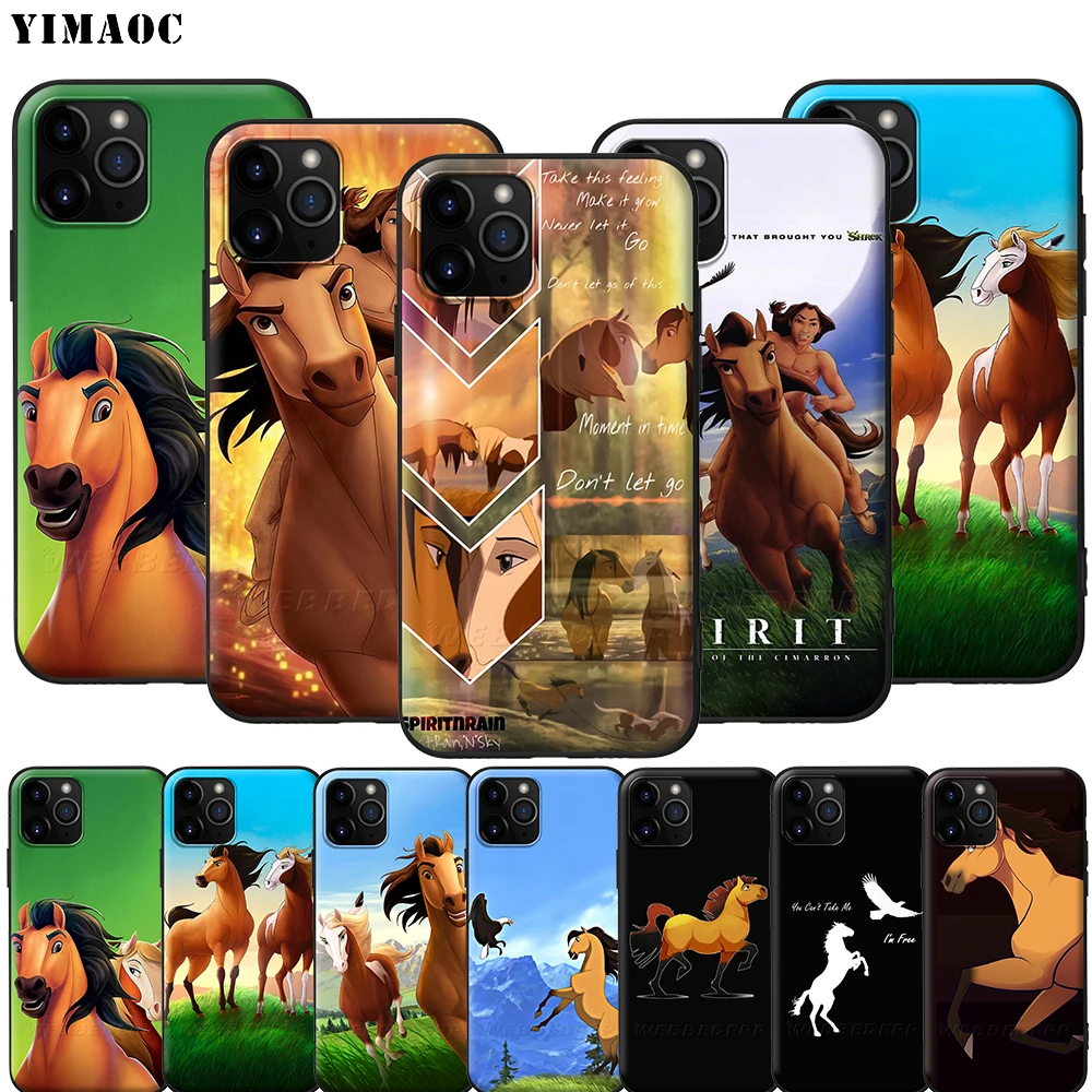 Мягкий силиконовый чехол YIMAOC Spirit для iPhone 12 Mini 11 Pro XS Max XR X 8 7 6 6S Plus 5 5S SE|Бамперы| |
