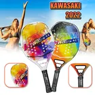 Ракетка для пляжа и тенниса Envio imediato Kawasaki, Профессиональная теннисная ракетка из углеродного волокна, ракетка для тенниса с грубым лицом и сумкой