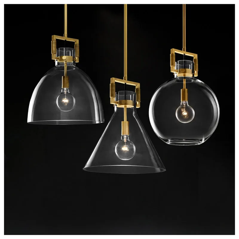 

nordic luminaria pendente lampen industrieel glass bedroom LED pendant lights deco maison luminaire suspendu lustre pendente