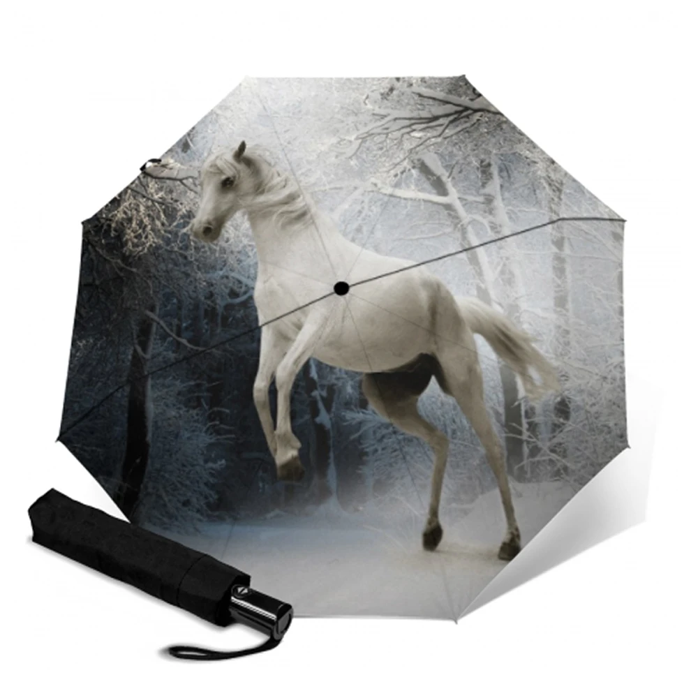 Двойной автоматический складной зонт для путешествий ветрозащитные зонты от