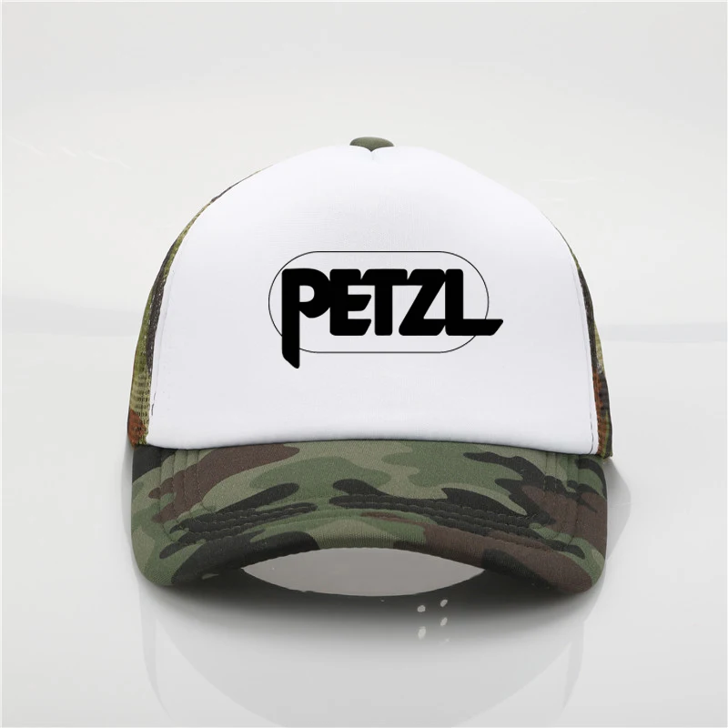 Модная сетчатая Кепка Petzl бейсболка с рок принтом для мужчин и женщин летняя