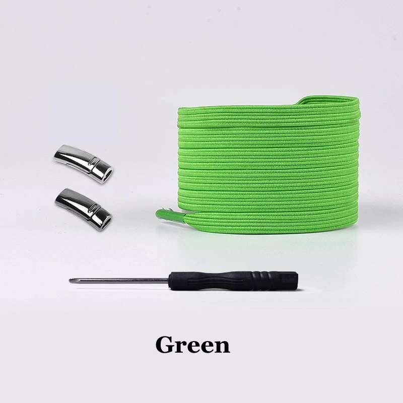 Green 1 пара, 24 цвета, плоские магнитные шнурки, эластичные шнурки без завязок, шнурки для обуви для детей, взрослых, унисекс, сникерсы, шнурки, шнурки для быстрого отдыха - Цвет: Green