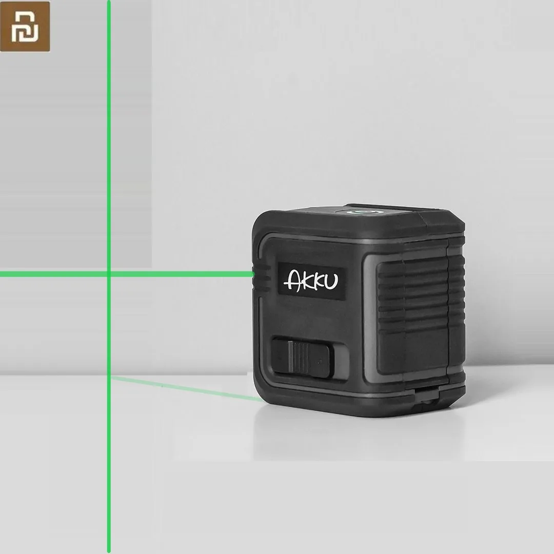 

Самонивелирующийся зеленый лазерный уровень Xiaomi AKKU, 360 горизонтальный, вертикальный, крест, сверхмощный инфракрасный лазер с зеленой линие...
