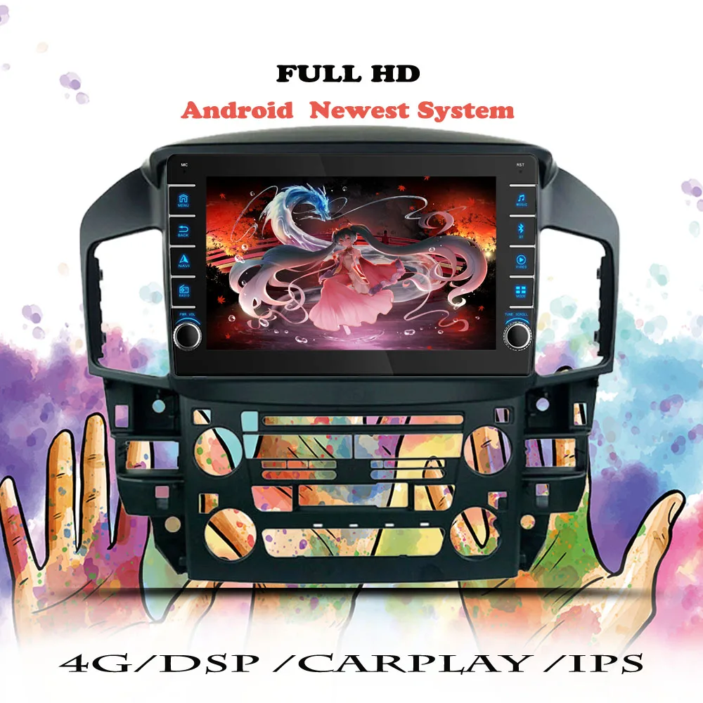 

Android 10 Car Radio 2 Din For Lexus RX300 XU10 1997 1998 1999 2000 2001 2002 2003 Multimedia Player DSP RDS GPS Navigation DVD
