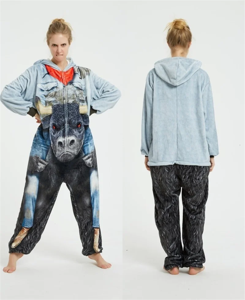 Комбинезон кигуруми Spindrift в виде единорога для взрослых женщин пижамы животных
