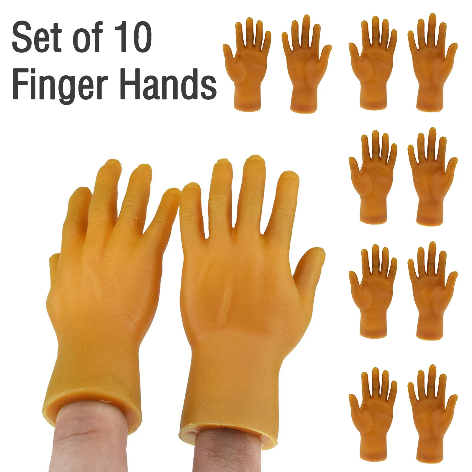 10 шт. Новинка и забавные игрушки для детских игрушек Мини палец формы