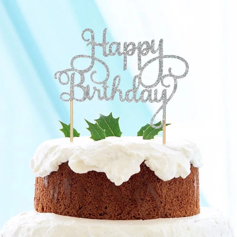 Блестящие мерцающие украшения для торта баннер Топпер зубочистка милая звезда