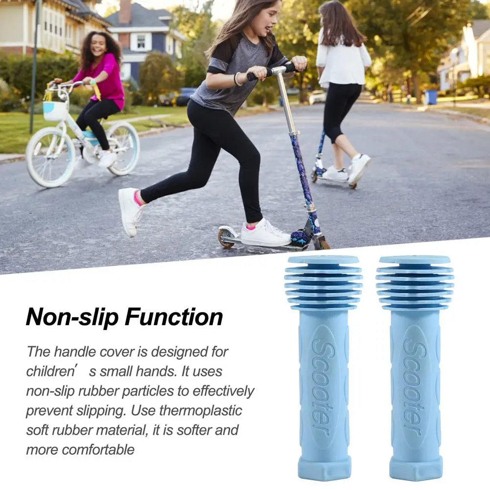 

Bicycle Handlebar Grips Bike Gecko Odor Free Environmental Rubber Protection Scooter Children's Bike Handle Grips