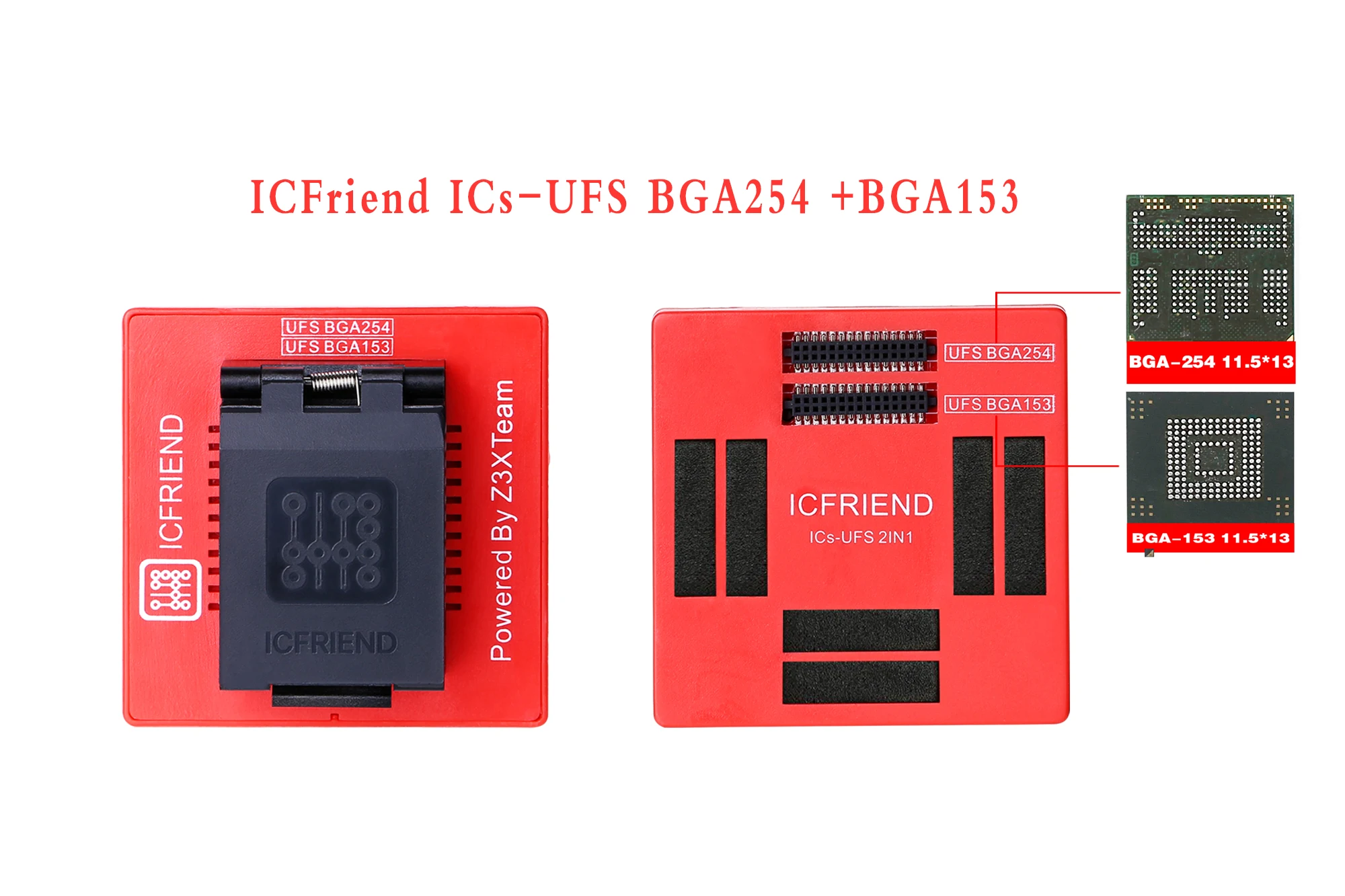 ICFRIEND 2 в 1 UFS BGA 153/ 254 розетка для детской коробки | Мобильные телефоны и аксессуары