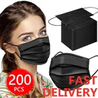 Маска одноразовая трехслойная с заушными петлями, 10-200 шт.