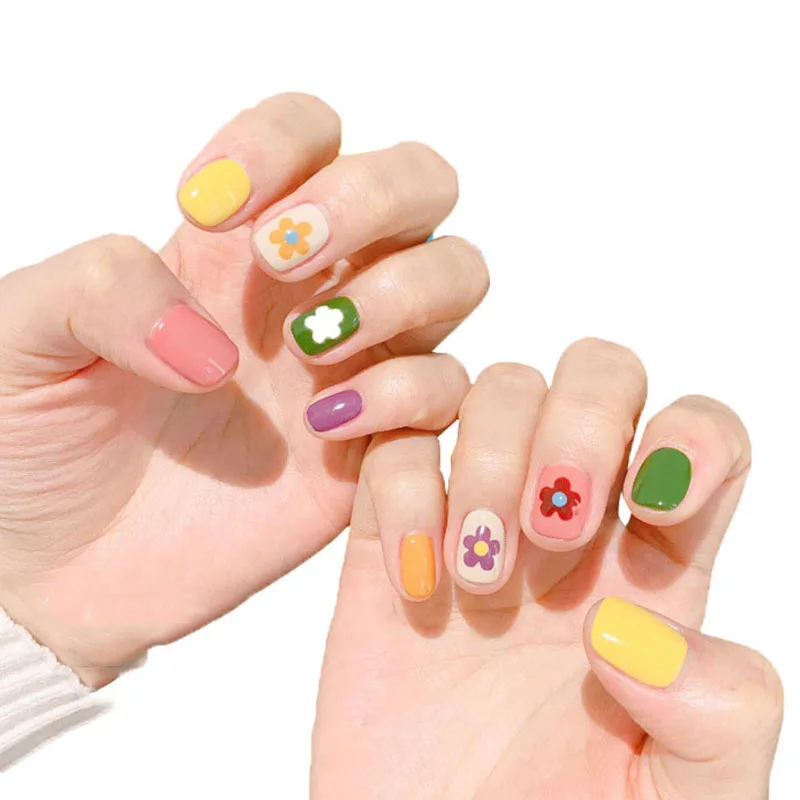 Ludeer 1 шт./компл. цветочный дизайн новые наклейки для дизайна ногтей цветные