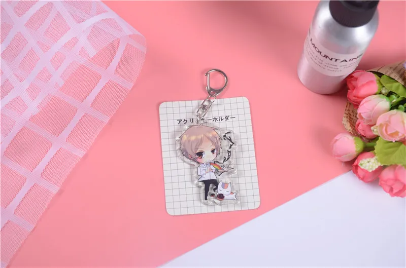 Модные Акриловые брелки для ключей COSANER natlifepo4 Yuujinchou в стиле аниме брелок с