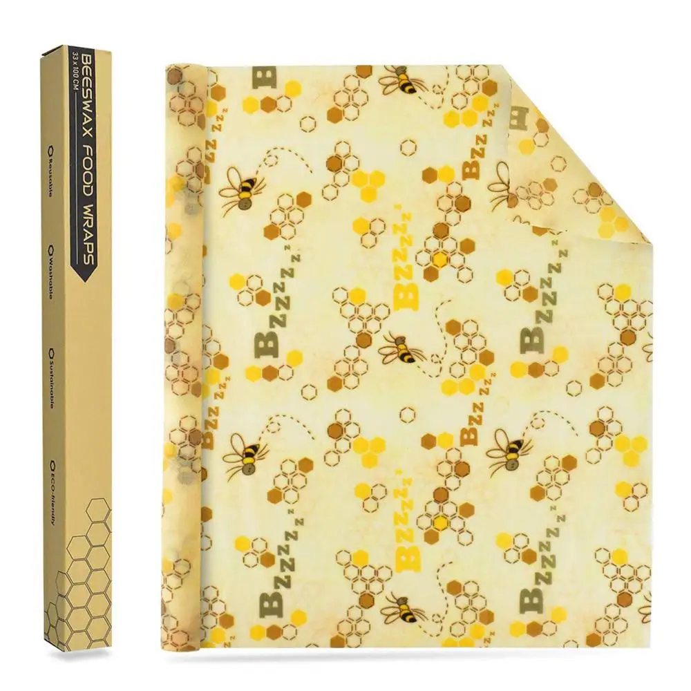 Многоразовая упаковка из пчелиного воска 1 рулон уплотнение нулевых отходов