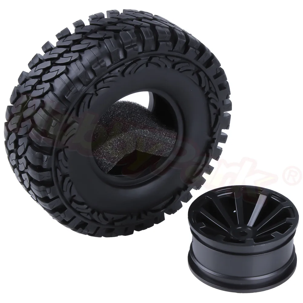 4 шт. резиновые шины и диски 1 9 дюйма с пенопластом для 1/10 RC Rock Crawler Axial SCX10 Traxxas TRX4 RC4WD